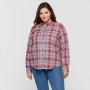 CHEMISE ICON PLAID SHIRT FEMME, ROUGE-283329693,00 €