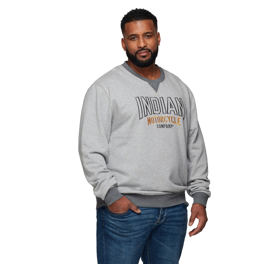 Gris Chiné Sweat Gris ChinÃ© Homme SWEAT BULLPADEL GOMESE 151 GRIS