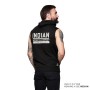 Sweat à capuche sans manches, noir