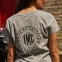 T-SHIRT FEMME CIRCLE IMC GRIS